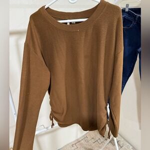 Cato Women's Brown Knit Sweater Top 18/20W Plus Size